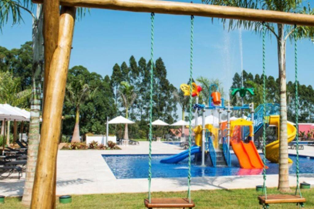 Resort&Lazer Piscinas, Beach Tenis, Bike, Golfe, Pesca, Ar, Wifi Fibra, Tv A Cabo E Lareira Águas de Santa Barbara Extérieur photo