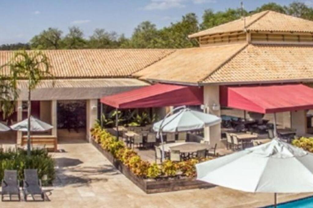 Resort&Lazer Piscinas, Beach Tenis, Bike, Golfe, Pesca, Ar, Wifi Fibra, Tv A Cabo E Lareira Águas de Santa Barbara Extérieur photo